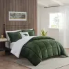 4-Piece Plush to Sherpa Comforter Set King — 102"×86", Printed Plush Face, Cozy Cabin Berber Reverse, Appliquéd Pillow | $155.06