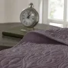Purple Reversible Queen Bedspread Set — Oversized 102"×118", Classic Stitch Quilting, Antimicrobial | $100.99