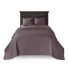 Purple Reversible Queen Bedspread Set — Oversized 102"×118", Classic Stitch Quilting, Antimicrobial | $100.99