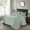 Seafoam Reversible Quilt Set — Twin & Twin XL, 68"×90", Pre-Washed Cotton Fill, Patterned Quilting Both Sides | $79.95