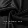 Black Satin Queen Sheet Set — 4 Piece, 15" Deep Pocket, 90 GSM | $26.31