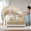 King Satin Luxury Sheet Set — 6 Pieces, 4 King Pillowcases, Wrinkle Free, Hair & Skin Friendly, Oeko-Tex Certified | $63.78