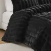 Ultrasoft Ribbed Corded Faux Fur Comforter Set — Full/Queen, 90"×90", Crystal Velvet Reverse, Oeko-Tex, Ships Uncompressed | $102.99