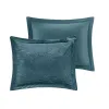 3-Piece Crushed Velvet Duvet Cover Set Twin/Twin XL — Diamond Quilted, Button Closure, Corner Ties, Glam Luxury, Blush or Teal | $64.99