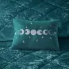 3-Piece Crushed Velvet Duvet Cover Set Twin/Twin XL — Diamond Quilted, Button Closure, Corner Ties, Glam Luxury, Blush or Teal | $64.99