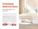 Wrap Around Queen Bed Skirt 15" Drop — White, No Mattress Lifting, Dual Elastic Straps, Dustproof & Wrinkle Resistant | $18.06