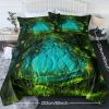 Green Light Forest 3-Piece Comforter Set — Full Size | 3D Print Microfiber, Reversible, Wrinkle & Stain Resistant