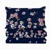 Dark Blue Floral 3-Piece Queen Comforter Set — Double-Brushed Microfiber, Wrinkle & Stain Resistant, Lightweight, All-Season