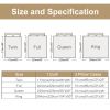Rainbow Stripe 3-Piece Queen Comforter Set in White — Double-Brushed Microfiber, Wrinkle & Stain Resistant, Reversible, All-Season