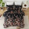 HeiSeFanHua 3-Piece Floral Botanical Comforter Set — Twin, Queen & King | Multiple Colorways | Includes 2 Shams