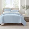 Serta Simply Clean Solid Queen Duvet Cover — 5 Colors: Pink, Red, Gray, Light Blue & Dark Blue