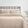 Zenith Cotton Matelassé Bedspread Set — Textured Geometric Pattern, 100% Cotton, Oeko-Tex Certified | From $149.37