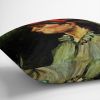 Van Gogh "Portrait of a Woman with Red Ribbon" Cushion — 4 Sizes, With or Without Eco Insert, Spun Polyester, Machine Washable