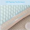 Cooling Breathable Tofu Pillow 2-Pack — Double-Sided 3D Airflow, Anti-Sweat, Temperature-Regulating | Pink, Deep Blue & Sky Blue
