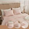 Serta Simply Clean Solid Queen Duvet Cover — 5 Colors: Pink, Red, Gray, Light Blue & Dark Blue