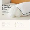 Bed Pillow 1-Pack — Polyester Microfiber Fill, High-Resilience, Fluffy & Supportive | Standard 17"×26", Queen 20"×28", King 19"×34"
