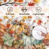 Autumn Pumpkin Print 3-Piece Quilt Set — 100% Microfiber Polyester, Reinforced Stitching, Wrinkle-Free | Queen & King