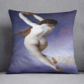 Lost Pleiad By Bouguereau Cushion (Insert: Without Insert, size: 14" X 14")