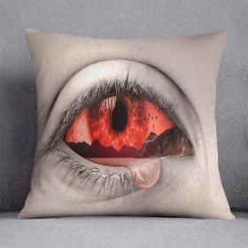 Eye Of Nature Cushion (Insert: Without Insert, size: 14" X 14")