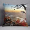 Chattanooga Campaign Painting Cushion Cover — 4 Sizes, Eco Recycled Insert Option, 100% Spun Polyester | From $28.69