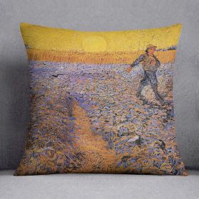 The Sower 3 by Van Gogh Cushion (Insert: With Insert, size: 18" X 18")