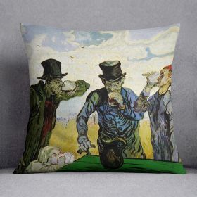 The Drinkers by Van Gogh Cushion (Insert: Without Insert, size: 20" X 20")