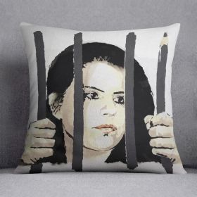 Banksy Zehra Dogan New York Cushion (Insert: With Insert, size: 20" X 20")