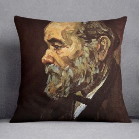 Portrait of an Old Man with Beard by Van Gogh Cushion (Insert: Without Insert, size: 18" X 18")