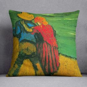 Two Lovers By Vincent Van Gogh Cushion (Insert: Without Insert, size: 16" X 16")