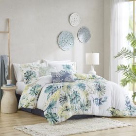 Cotton Printed 6 Piece Comforter Set (Color: as Pic)