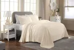 Florin Cotton Matelassé Bedspread Set — Scrolling Medallion Jacquard, 100% Cotton, Oeko-Tex | From $122.07