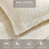 Madrid Cotton Matelassé Bedspread Set — Geometric Pattern, Raised Woven Texture, Oeko-Tex Certified | From $124.28