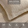 Madrid Cotton Matelassé Bedspread Set — Geometric Pattern, Raised Woven Texture, Oeko-Tex Certified | From $124.28