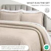 Madrid Cotton Matelassé Bedspread Set — Geometric Pattern, Raised Woven Texture, Oeko-Tex Certified | From $124.28