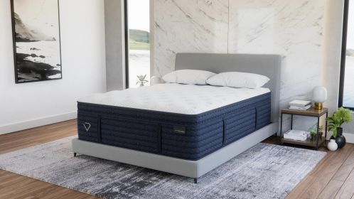Tribute Luxe Medium Mattress — 15", Cooling Tencel, 1" Natural Latex, 1,386 Micro Coils, 7-Series Zoned Nested Coils, 20-Year Warranty | From $754.65 (size: California King)