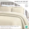 Peploi Floral Wreath Matelassé Bedspread Set — Jacquard Raised Texture, 100% Cotton, Oeko-Tex | From $124.28