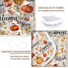 Pumpkin & Autumn Leaves 3-Piece Quilt Set — 100% Microfiber Polyester, Dense Stitching, Wrinkle-Free | Queen $38.44 · King $43.26