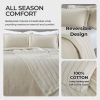 Valencia Reversible Cotton Matelassé Bedspread Set — Full Size, Raised Medallion Texture, Oeko-Tex Certified | From $118.95