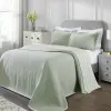 Valencia Reversible Cotton Matelassé Bedspread Set — Full Size, Raised Medallion Texture, Oeko-Tex Certified | From $118.95