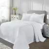 Valencia Reversible Cotton Matelassé Bedspread Set — Full Size, Raised Medallion Texture, Oeko-Tex Certified | From $118.95